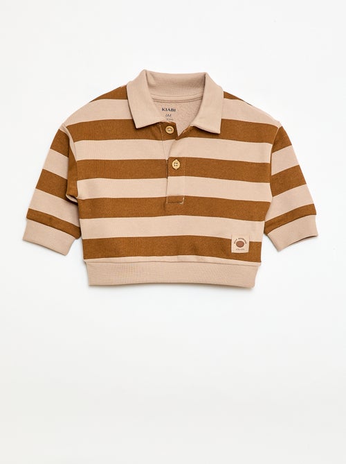 Sweater polokraag met strepen - Kiabi