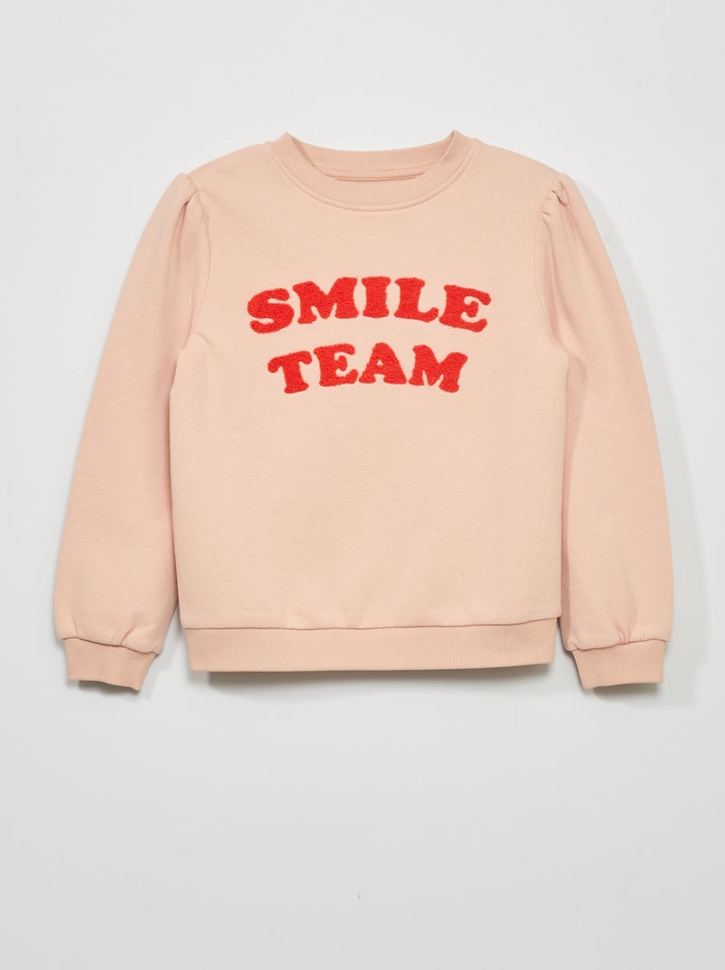 Sweater 'Smile team' Rose - Kiabi