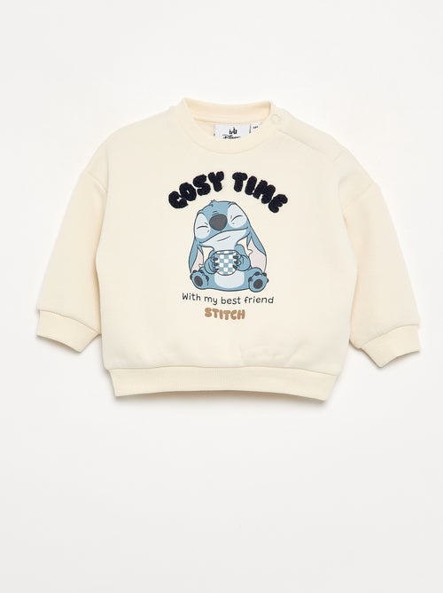 Sweater 'Stitch' 'Disney' met ronde hals - Kiabi