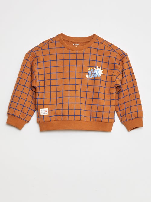 Sweater van dunne joggingstof met print - Grafik Edition - Kiabi
