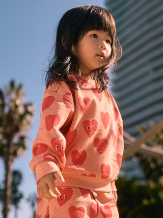 Sweater van dunne joggingstof met print - Grafik Edition