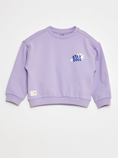 Sweater van dunne joggingstof met print - Grafik Edition - Kiabi