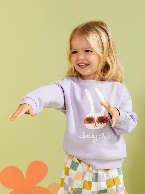 Sweater van dunne joggingstof met print - Grafik Edition - Kiabi