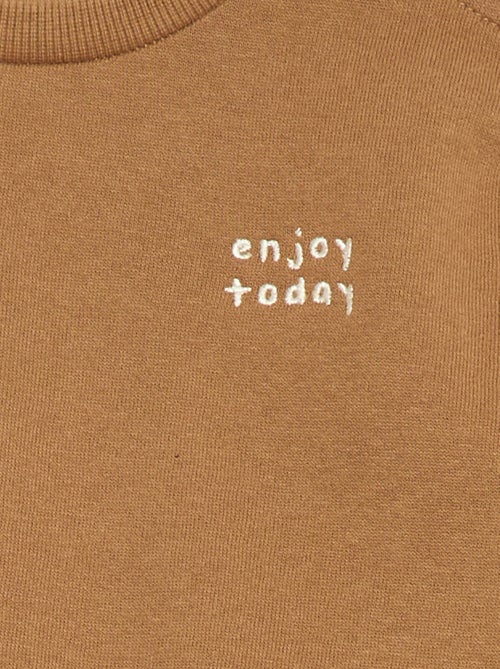 Sweater van effen joggingstof - Kiabi