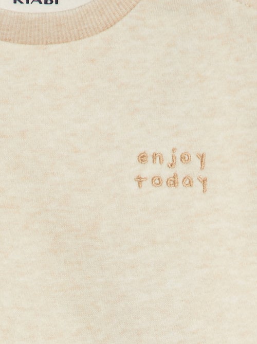 Sweater van effen joggingstof - Kiabi