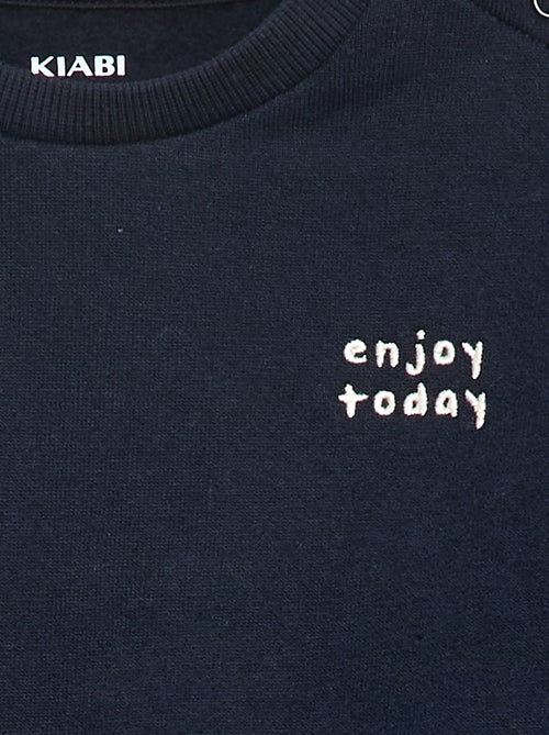 Sweater van effen joggingstof - Kiabi