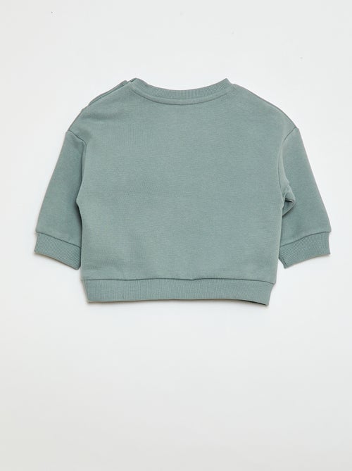 Sweater van effen joggingstof - Kiabi