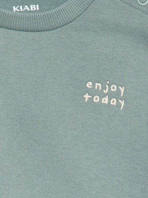 Sweater van effen joggingstof - Kiabi