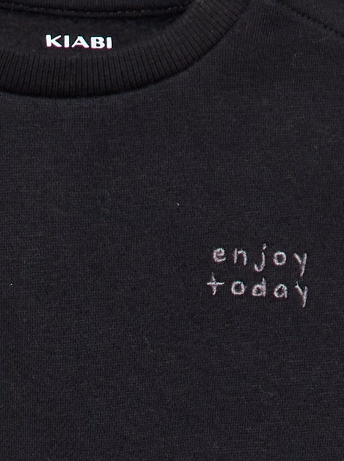 Sweater van effen joggingstof - Kiabi