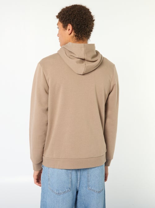 Sweater van effen katoen met print - Kiabi