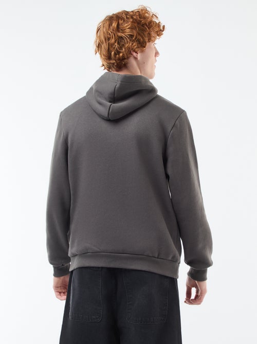 Sweater van effen katoen met print - Kiabi