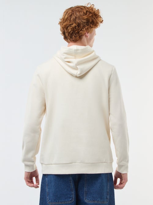 Sweater van effen katoen met print - Kiabi