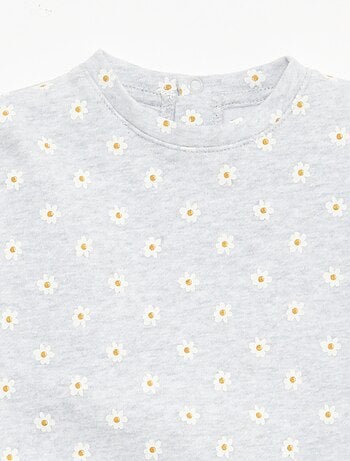 Sweater van fleece met motief