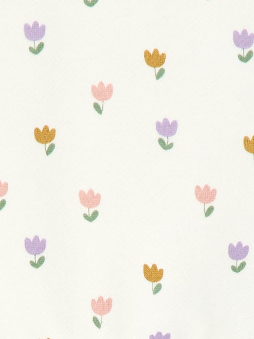 Sweater van fleece met motief - Kiabi