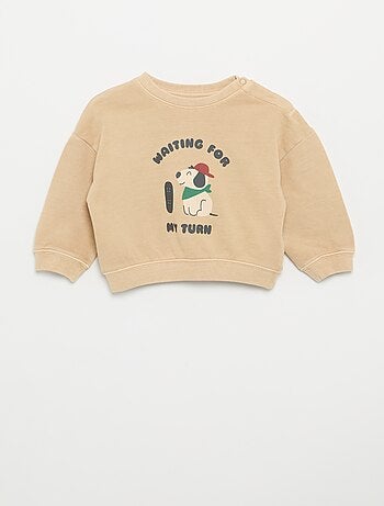 Sweater van French terry