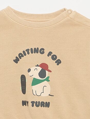 Sweater van French terry