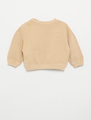 Sweater van French terry