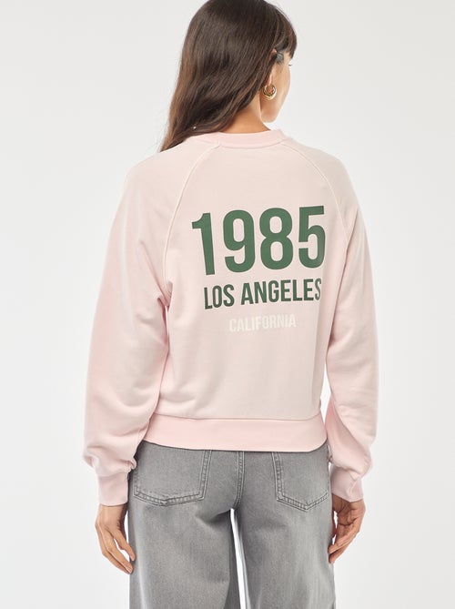 Sweater van french terry met contrasterende strepen - Kiabi Sweater van french terry met contrasterende strepen - Kiabi