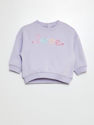 Sweater van french terry