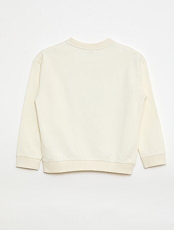 Sweater van geborstelde fleece met 'Super Mario'-print