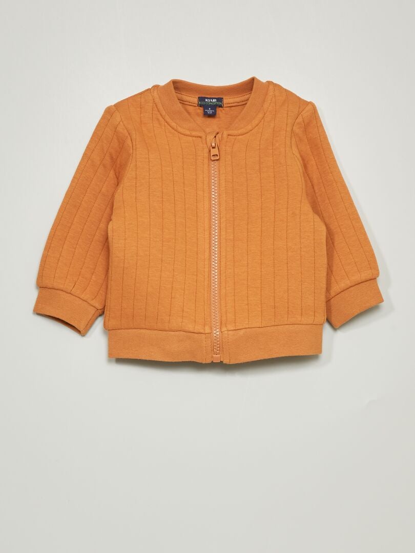 Sweater van jersey - BRUIN - Kiabi