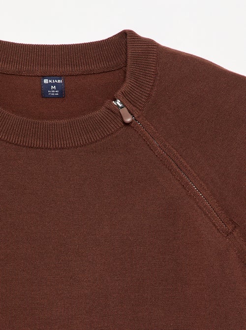 Sweater van jerseytricot - Gemakkelijk aan te trekken collectie - Kiabi Sweater van jerseytricot - Gemakkelijk aan te trekken collectie - Kiabi