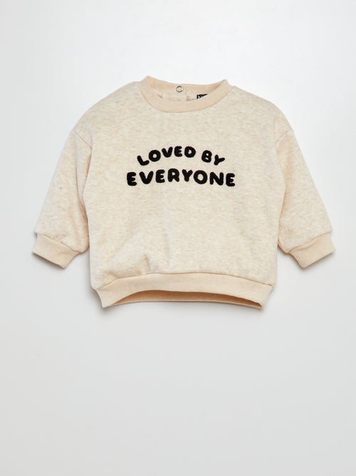 Sweater van joggingstof - Kiabi