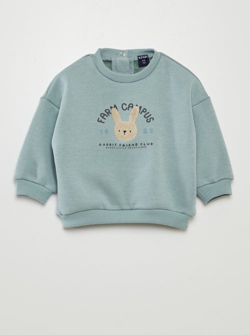 Sweater van joggingstof - Kiabi