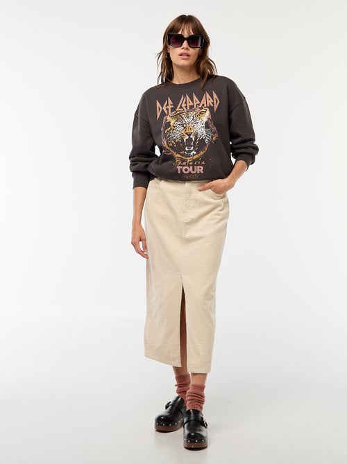 Sweater van joggingstof 'Def Leppard' - Kiabi