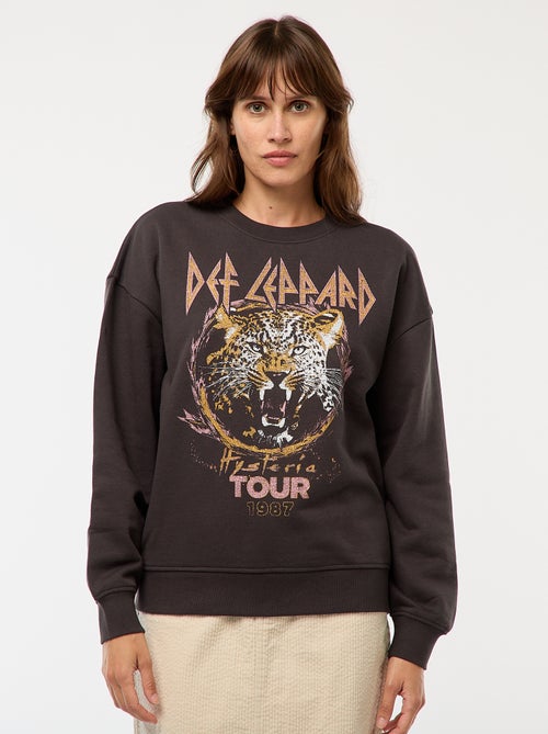 Sweater van joggingstof 'Def Leppard' - Kiabi