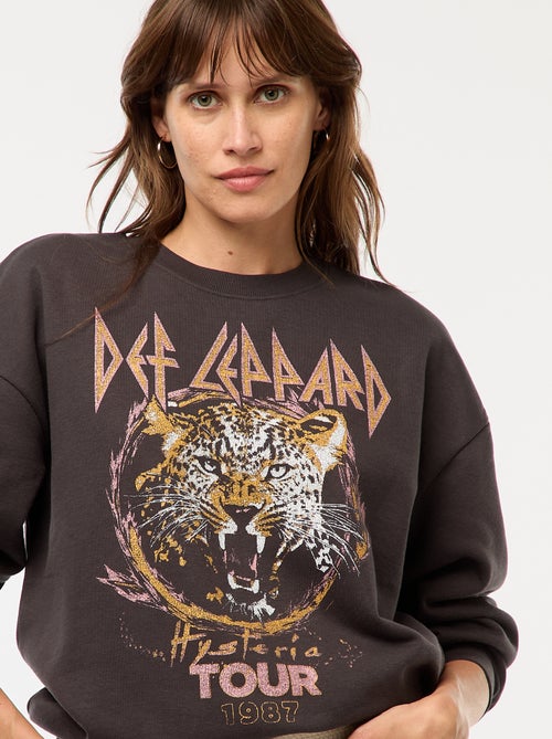 Sweater van joggingstof 'Def Leppard' - Kiabi