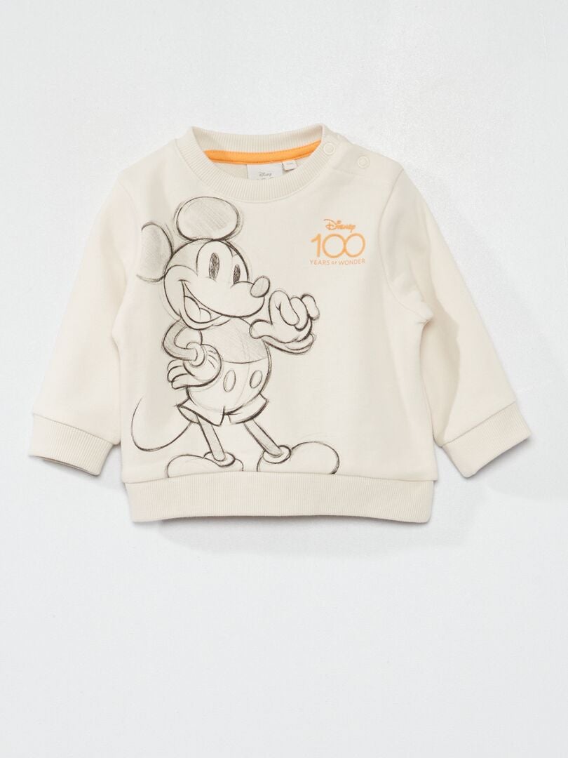 Sweater van joggingstof 'Disney' BIEGE - Kiabi