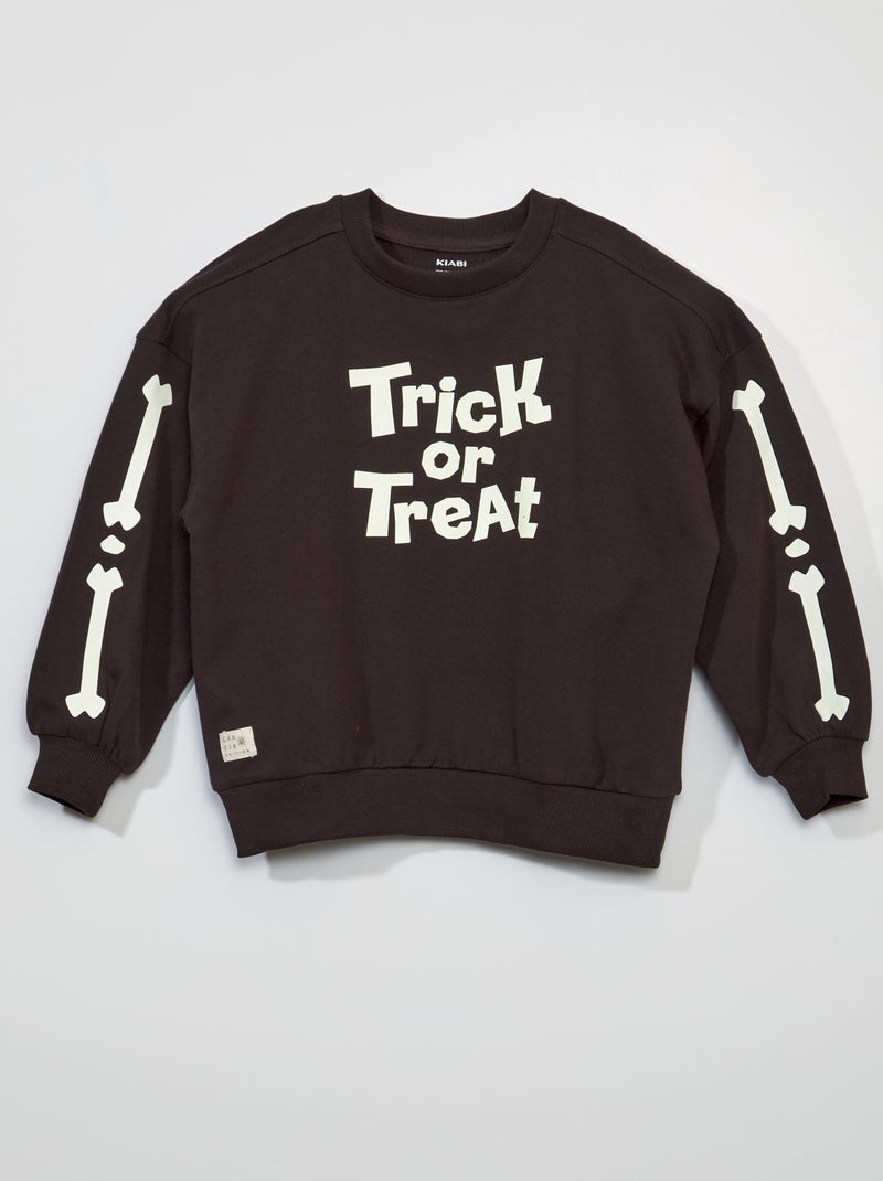 Sweater van joggingstof 'Halloween' WIT - Kiabi