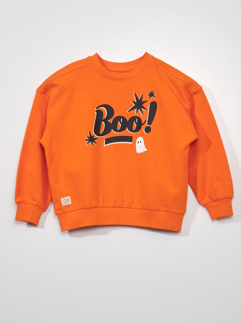 Sweater van joggingstof 'Halloween' WIT - Kiabi