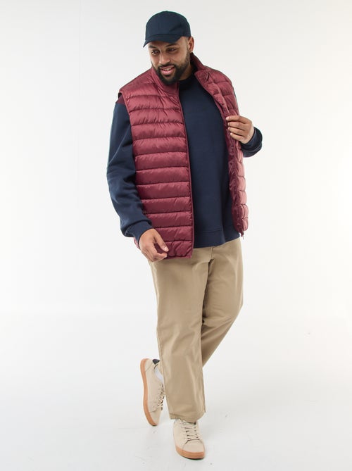 Sweater van joggingstof met colorblock-patroon - Kiabi