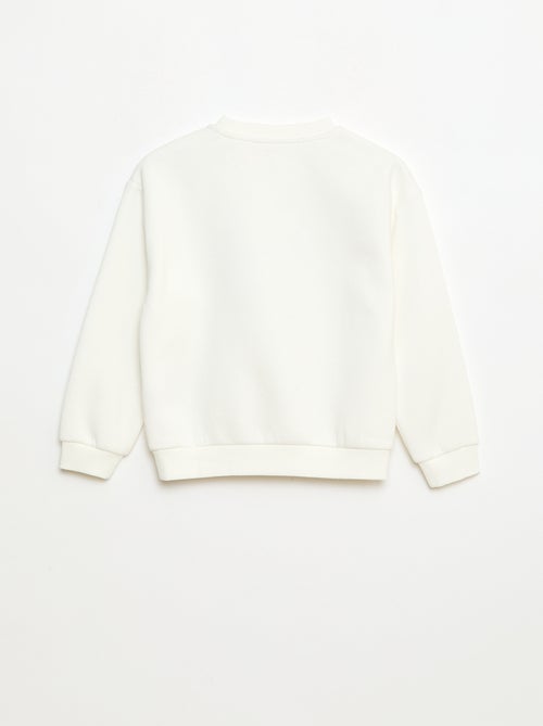 Sweater van joggingstof met kerstprint - Kiabi