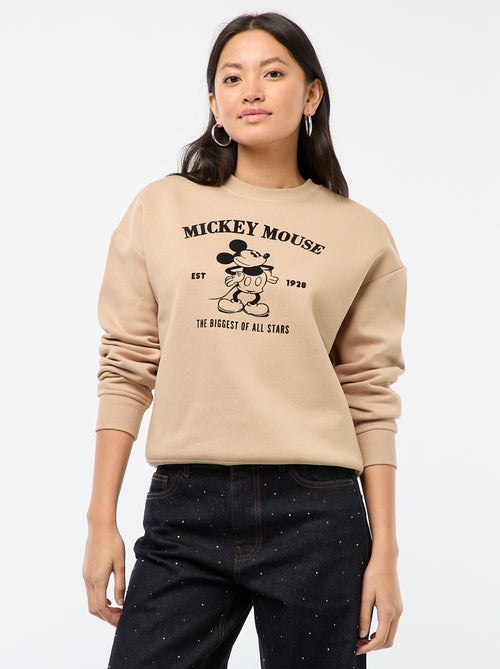 Sweater van joggingstof met 'Mickey'-print - Kiabi