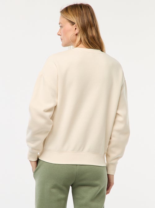 Sweater van joggingstof met opschrift - Kiabi Sweater van joggingstof met opschrift - Kiabi