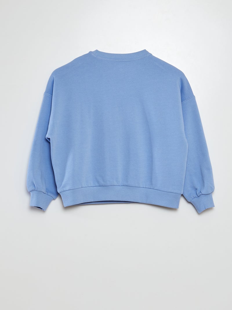 Sweater van joggingstof met print - Grafik Edition WIT - Kiabi