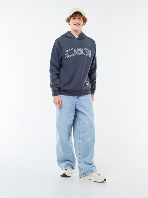 Sweater van joggingstof met print - Kiabi