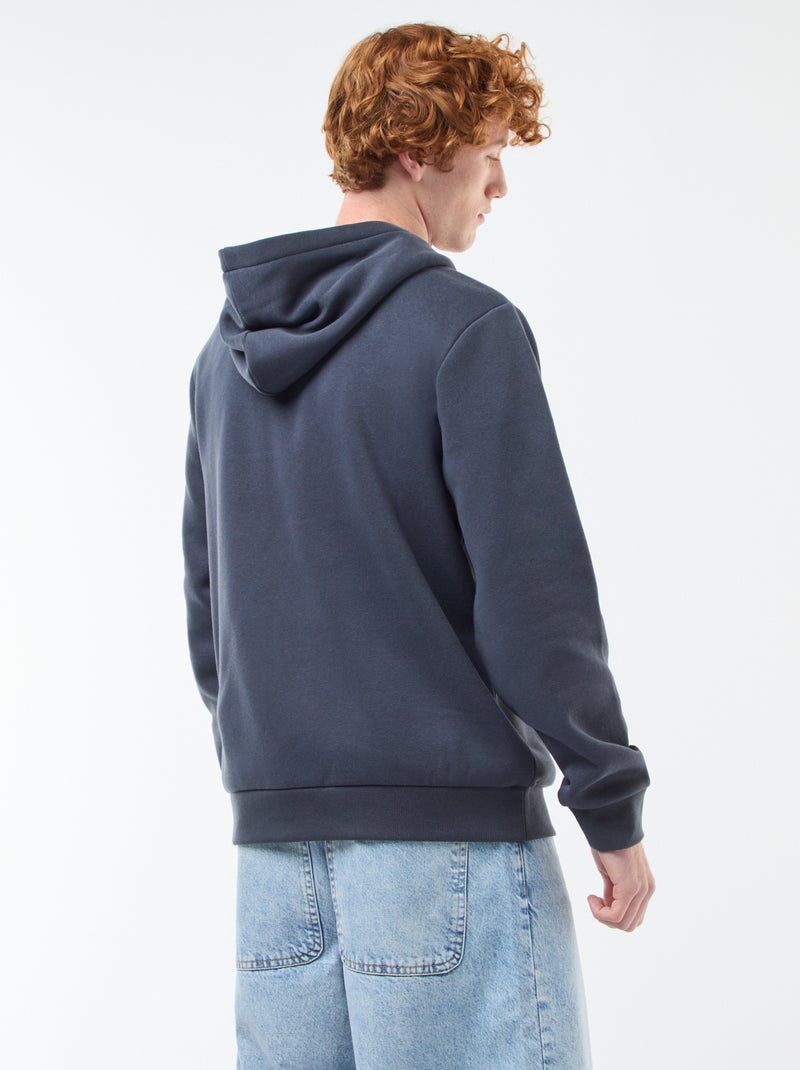 Sweater van joggingstof met print Blauw - Kiabi