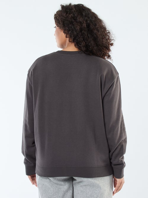 Sweater van joggingstof met print 'Def Leppard' - Kiabi