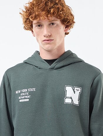 Sweater van joggingstof met print