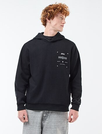 Sweater van joggingstof met print