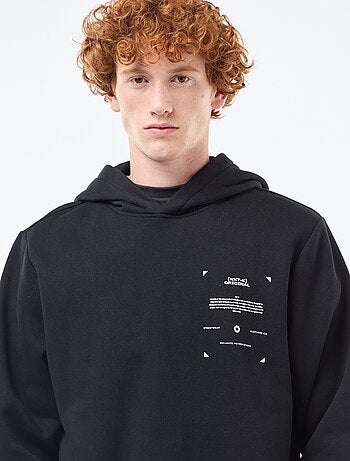 Sweater van joggingstof met print