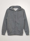 Sweater van joggingstof met rits GRIJS - Kiabi