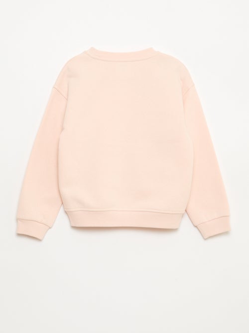 Sweater van joggingstof met stras - Kiabi