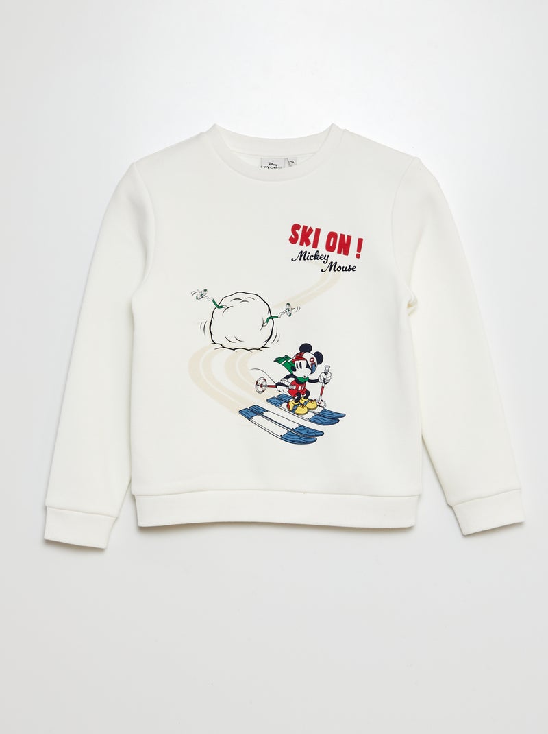 Sweater van joggingstof 'Mickey' 'Disney' BIEGE - Kiabi