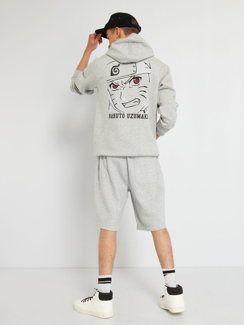 Sweater van joggingstof 'Naruto' GRIJS - Kiabi