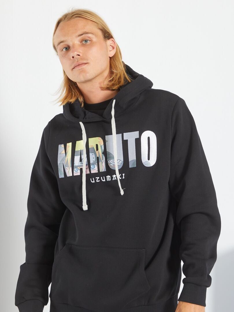 Sweater van joggingstof 'Naruto' zwart - Kiabi